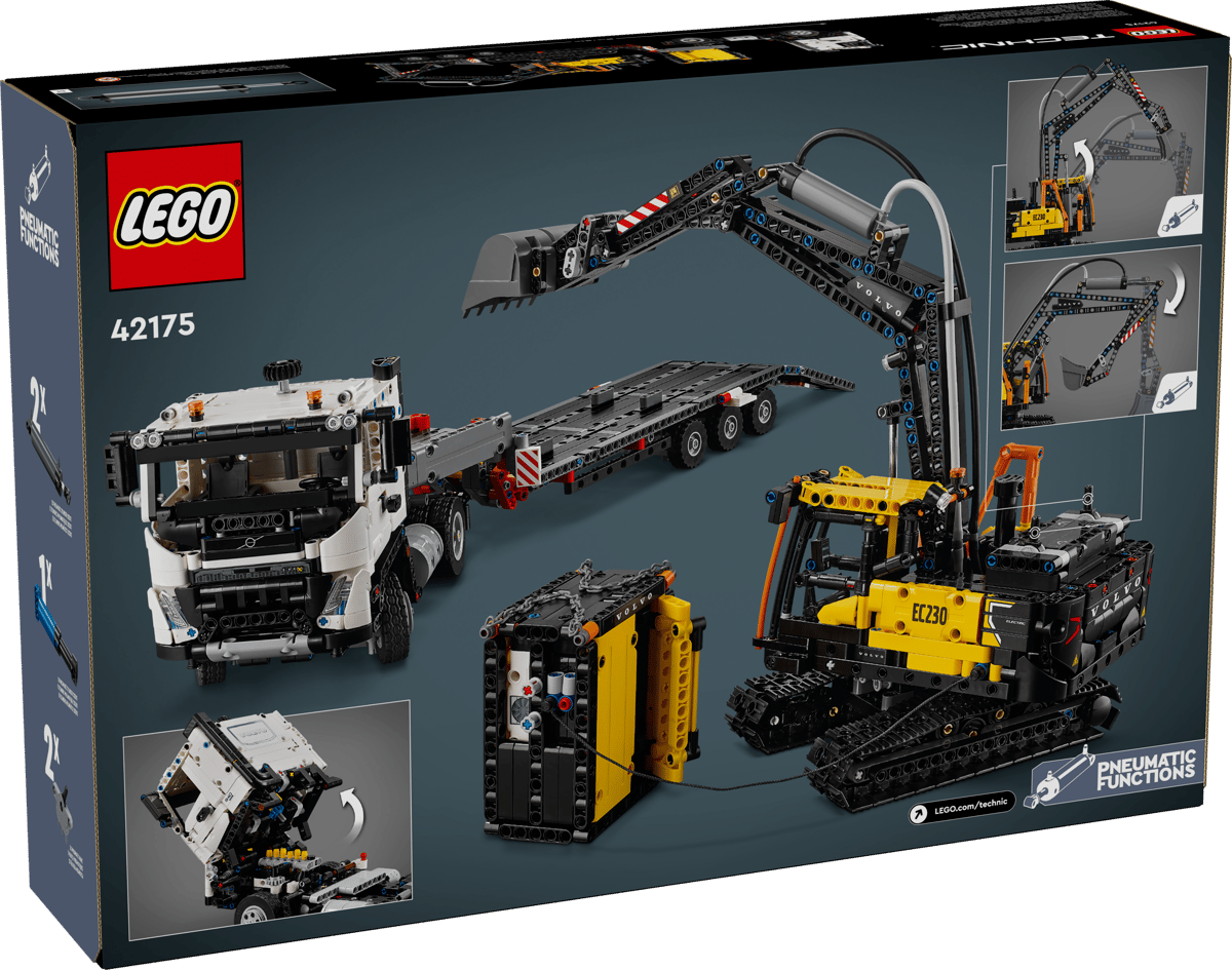 Camion Volvo FMX et pelleteuse électrique EC230