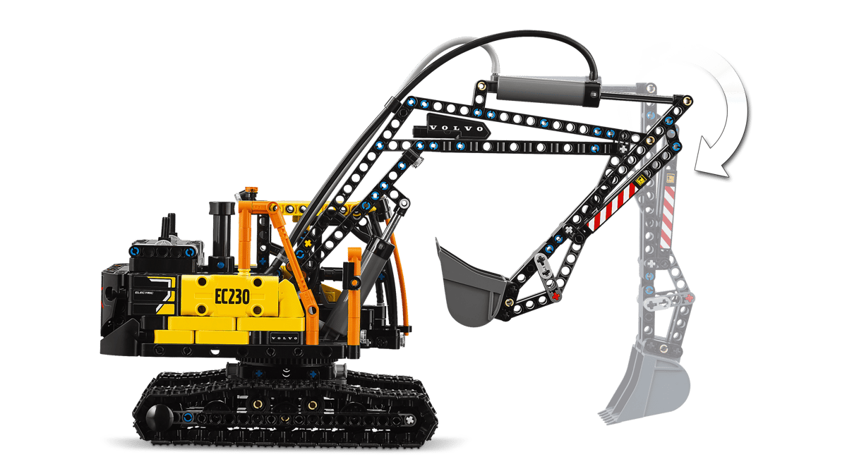 Camion Volvo FMX et pelleteuse électrique EC230