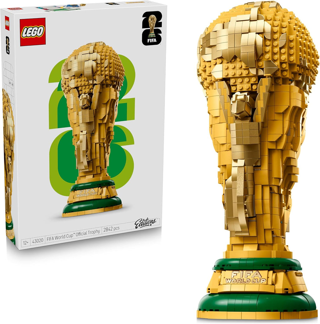 LEGO Editions Offizielle FIFA Fussball-Weltpokal-Trophäe – 3D-Spielzeug – DIY-Modellbausatz mit Sammler-Minifigur – Fußballgeschenk für Jungen, Mädchen ab 12 Jahren oder erwachsene Sportfans 43020